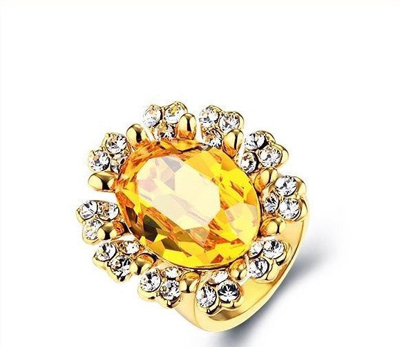 The golden sunflower ring - CDE Jewelry Egypt